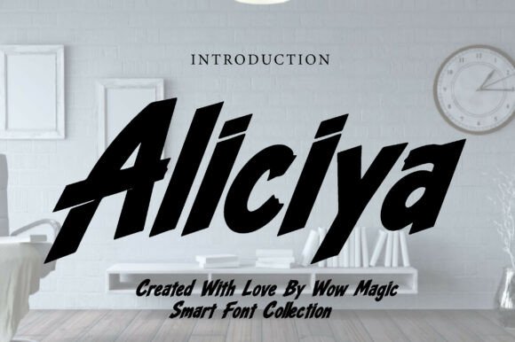 Aliciya: A Bold Display Typeface