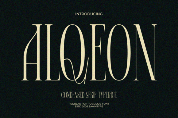 Alqeon: A Modern Display Font for Creative Makers