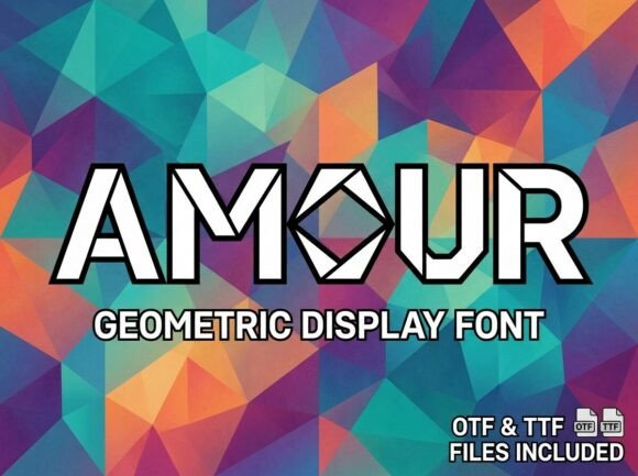 Amour: A Bold Typeface for Editorial Design