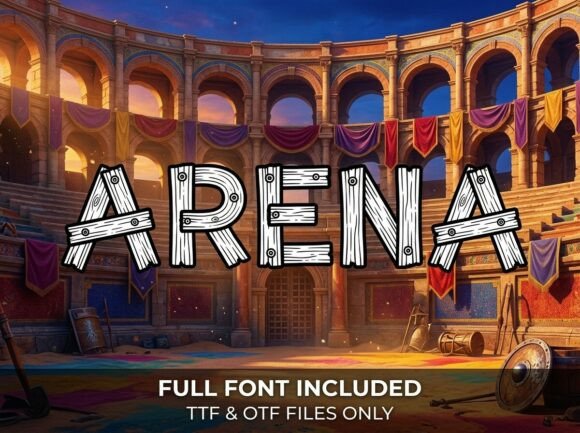 Arena Font for Creative Makers