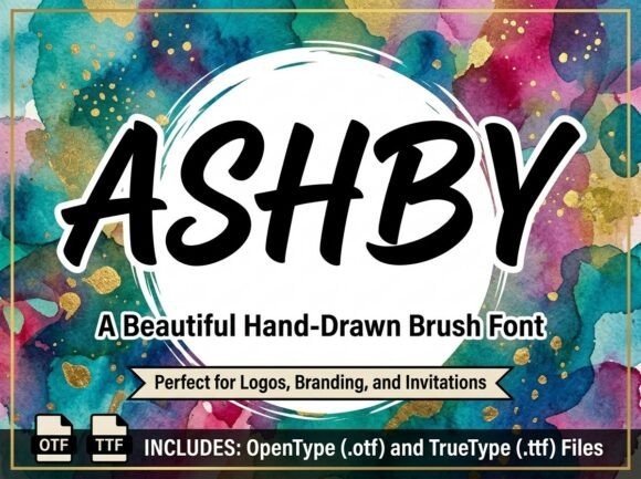 Ashby Font: Bold Display Type
