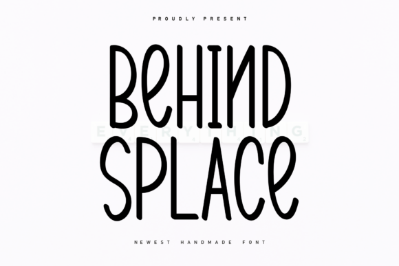 Behind Splace Font for Web Design