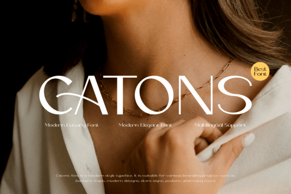Catons: A Premium Display Font