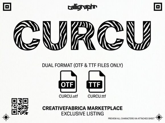 Curcu: Bold Display Font