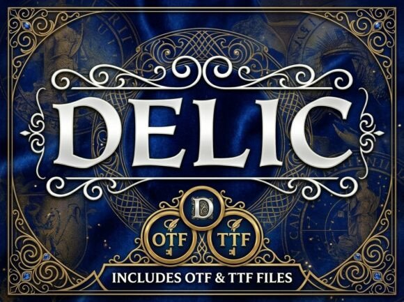 Delic: A Bold Display Font for Web Design