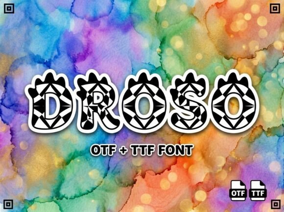 Droso: A Bold Display Font for Web Design