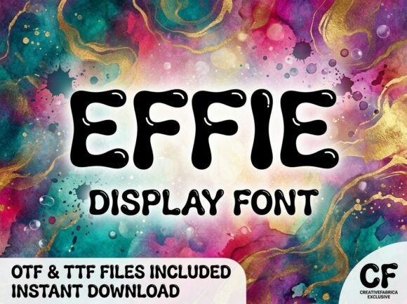 Effie: A Bold Display Font for Creative Projects