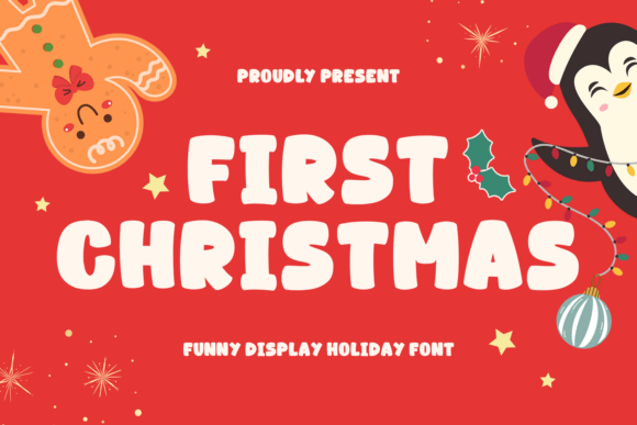 First Christmas Font for Festive Branding