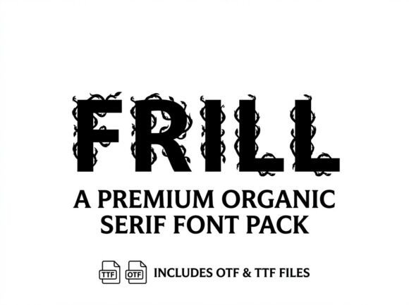 Frill Font for Bold Design