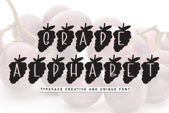 Grape Alphabet Font