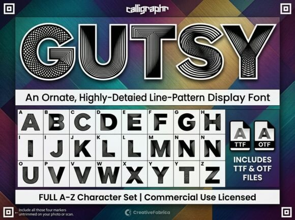 Gutsy: A Bold Display Font for Creative Projects
