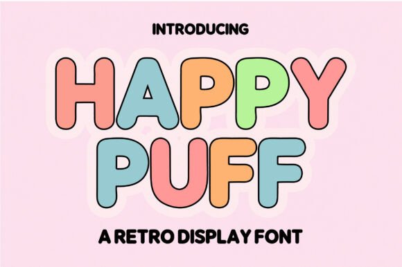 Happy Puff Font for Creative Projects
