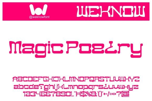 Magic Poetry Font