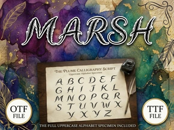 Marsh Font for Creative Projects