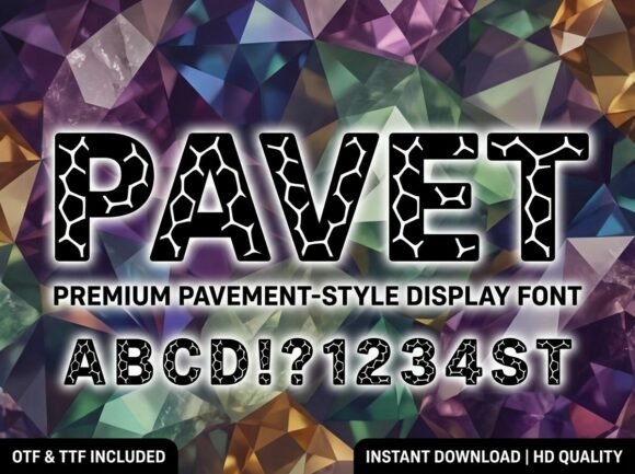 Pavet: A Bold Font for Branding