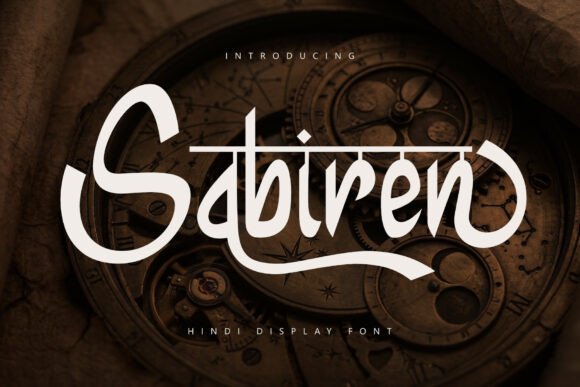 Sabiren: A Hindi Display Font for Creative Projects
