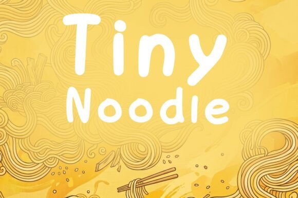 Tiny Noodle Font for Creative Campaigns