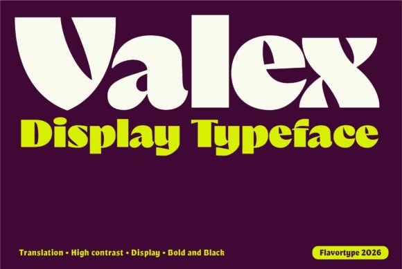 Valex: A Display Font for Impactful Design