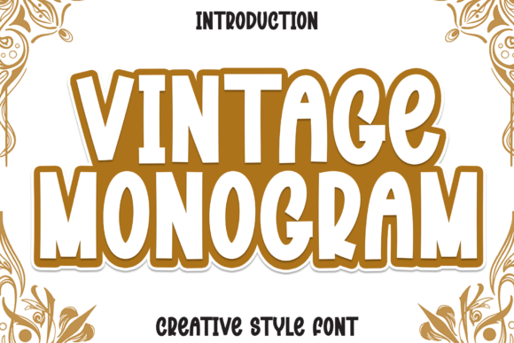 Vintage Monogram Font